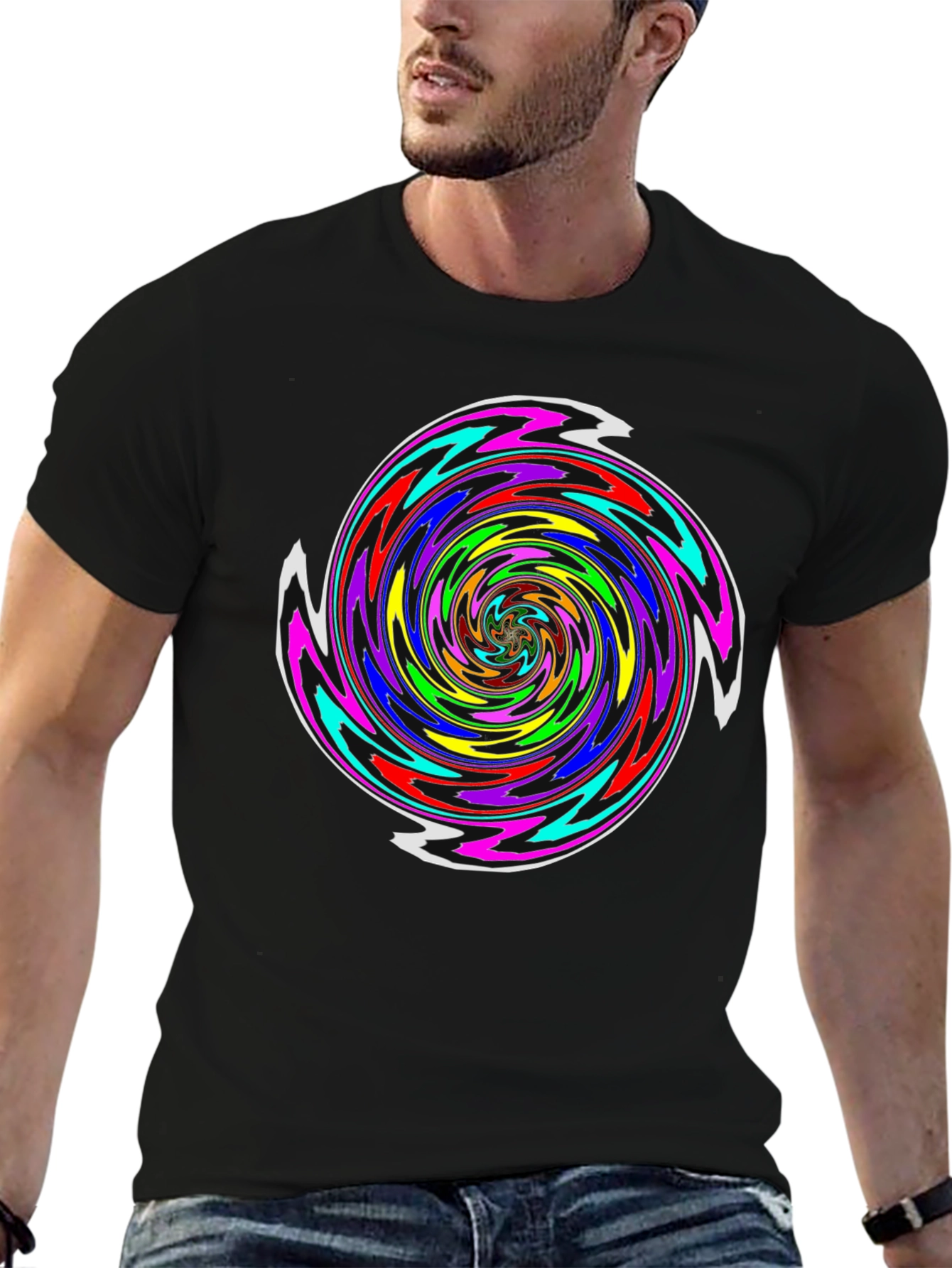 Psychedelic Swirl T-Shirt - Vibrant Graphic Tee