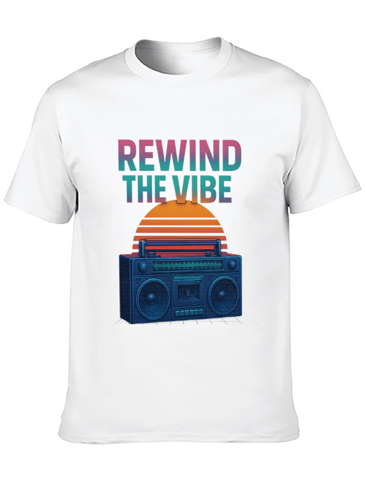 Retro Vibe T-Shirt - Rewind the Music