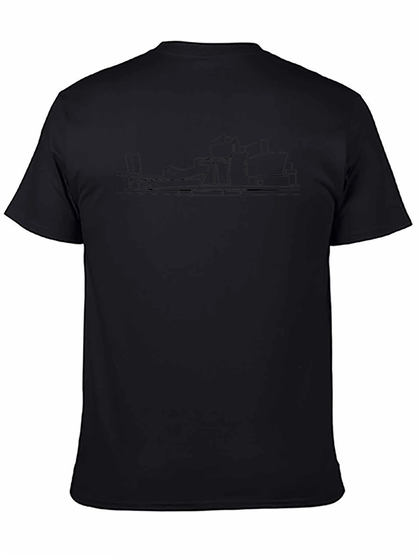 Black Guggenheim Bilbao Graphic Tee