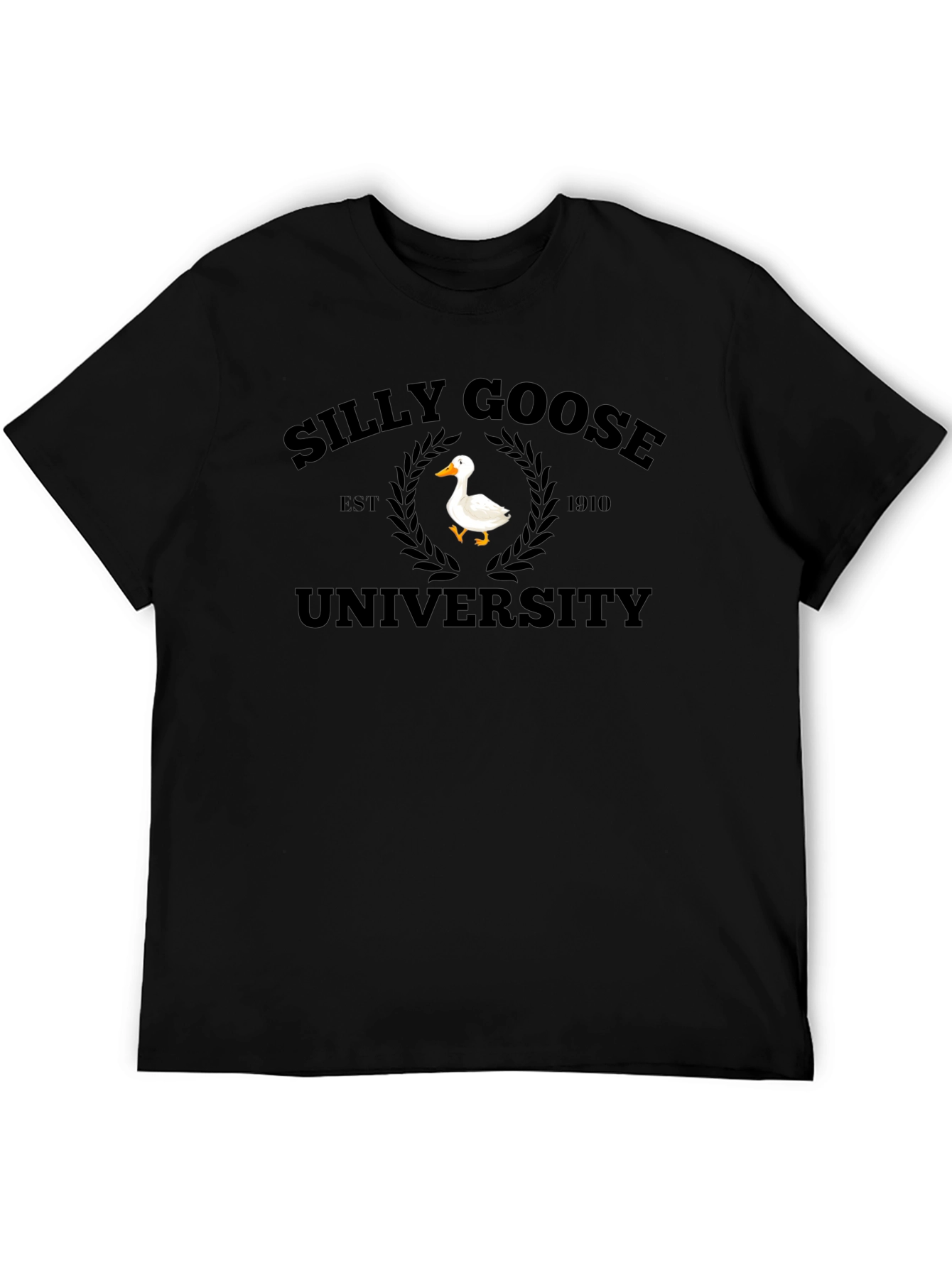 Silly Goose University Black T-Shirt