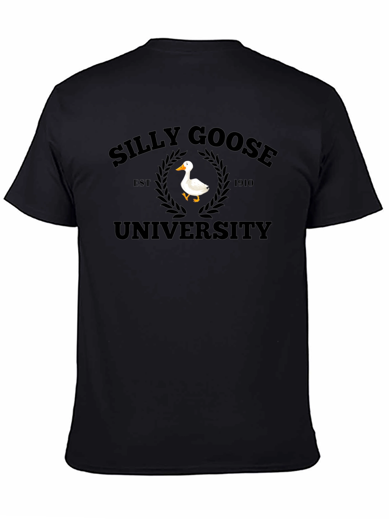 Silly Goose University Black T-Shirt