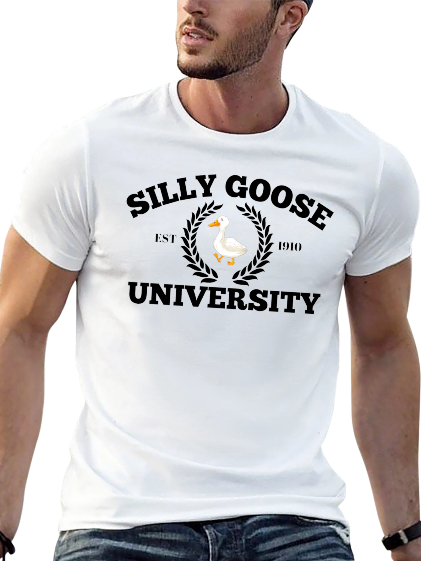 Silly Goose University Black T-Shirt