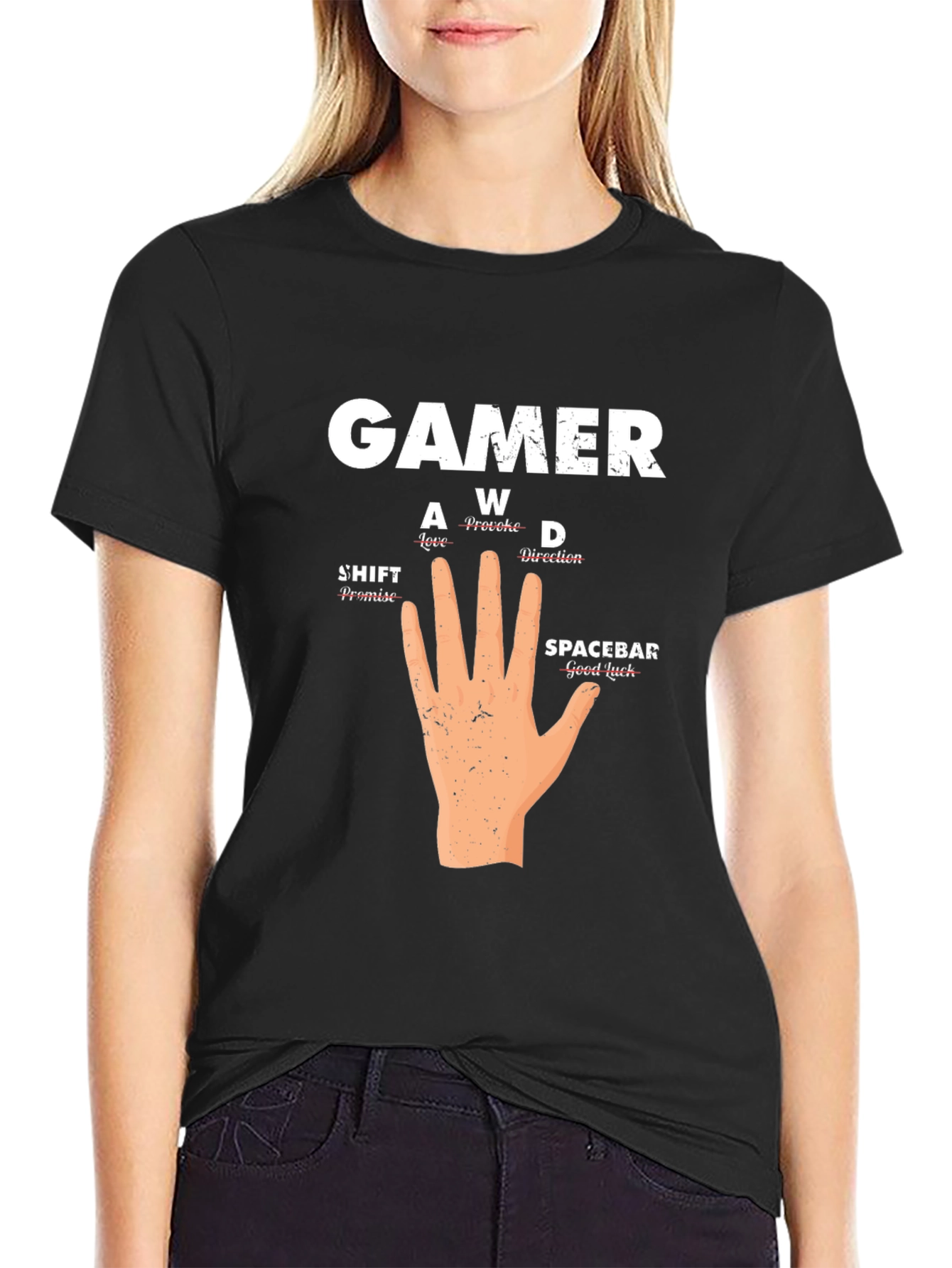 Gamer Hand T-Shirt - Funny Gaming Tee