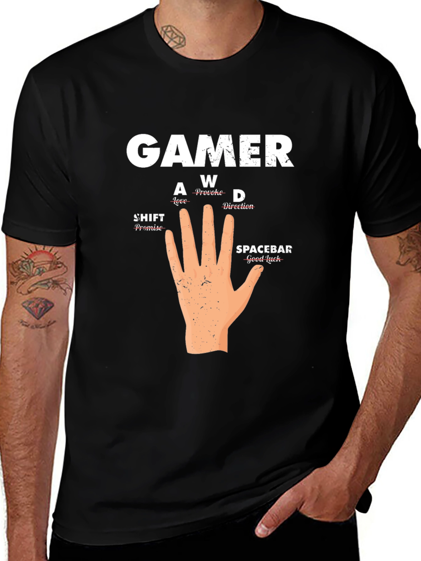 Gamer Hand T-Shirt - Funny Gaming Tee