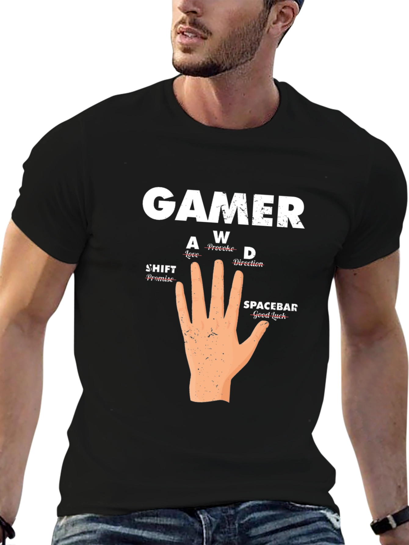 Gamer Hand T-Shirt - Funny Gaming Tee