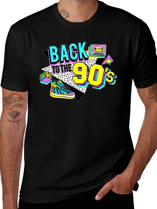 Back to the 90s Black T-Shirt