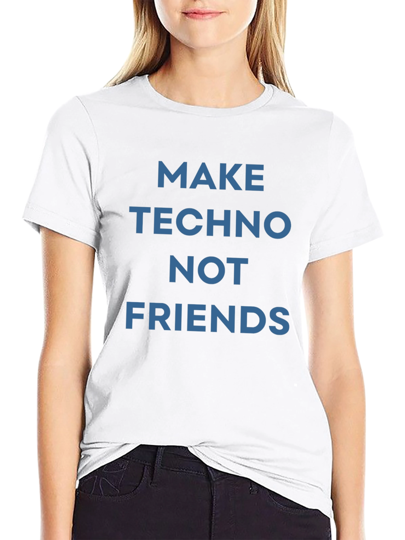 Make Techno Not Friends Graphic T-Shirt