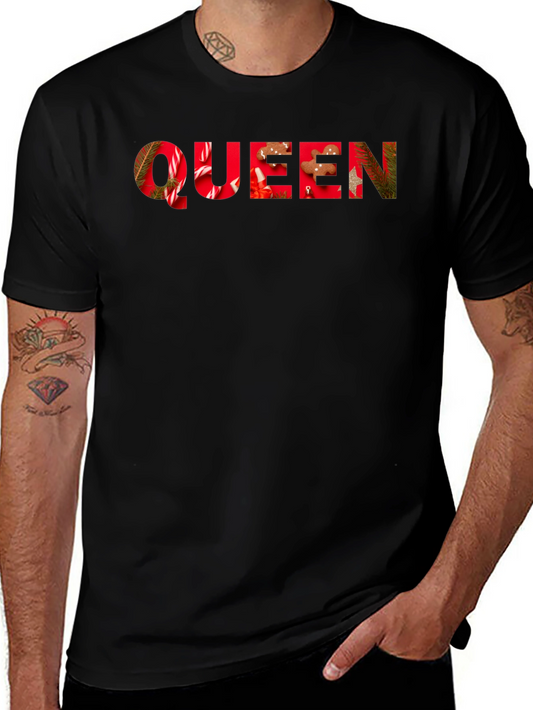 Festive Queen Christmas T-Shirt - Holiday Cheer