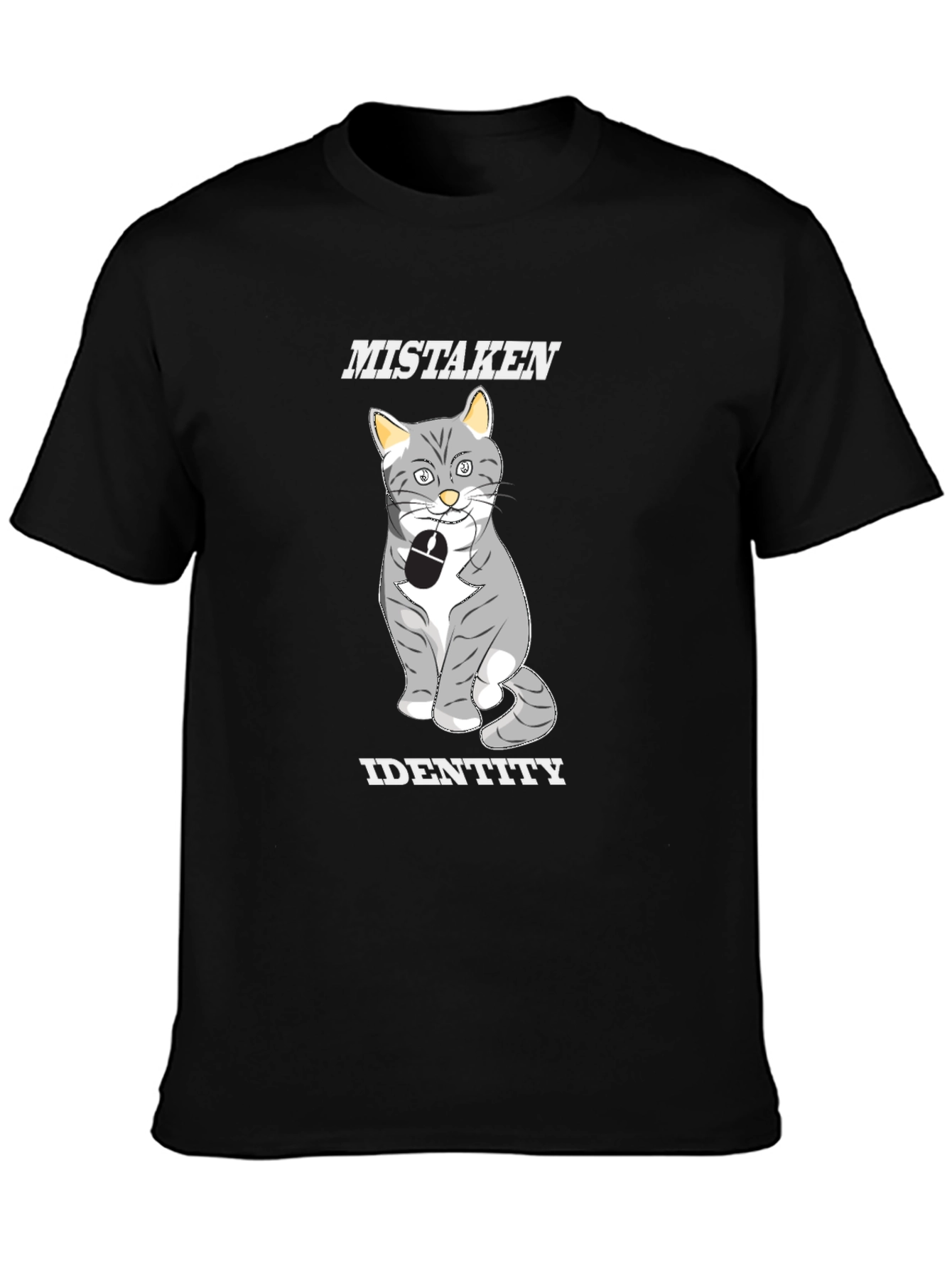 Mistaken Identity Cat Graphic T-Shirt
