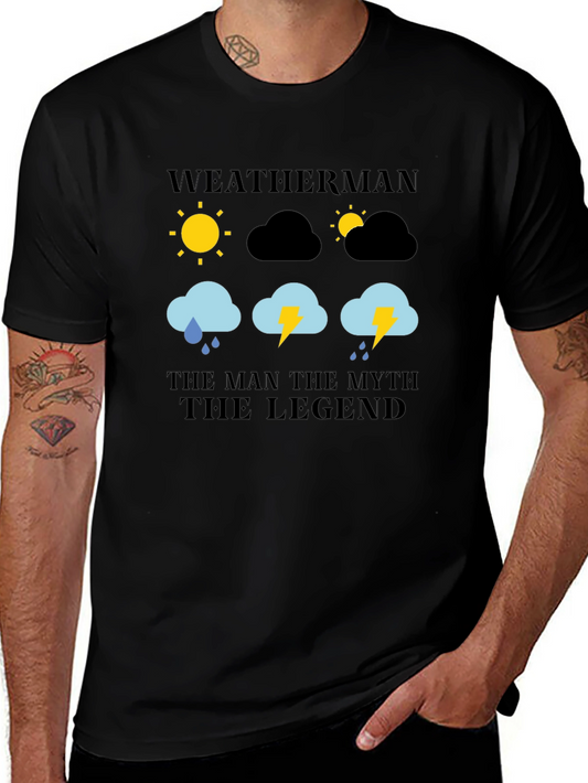 Weatherman: The Man Myth Legend Graphic T-Shirt