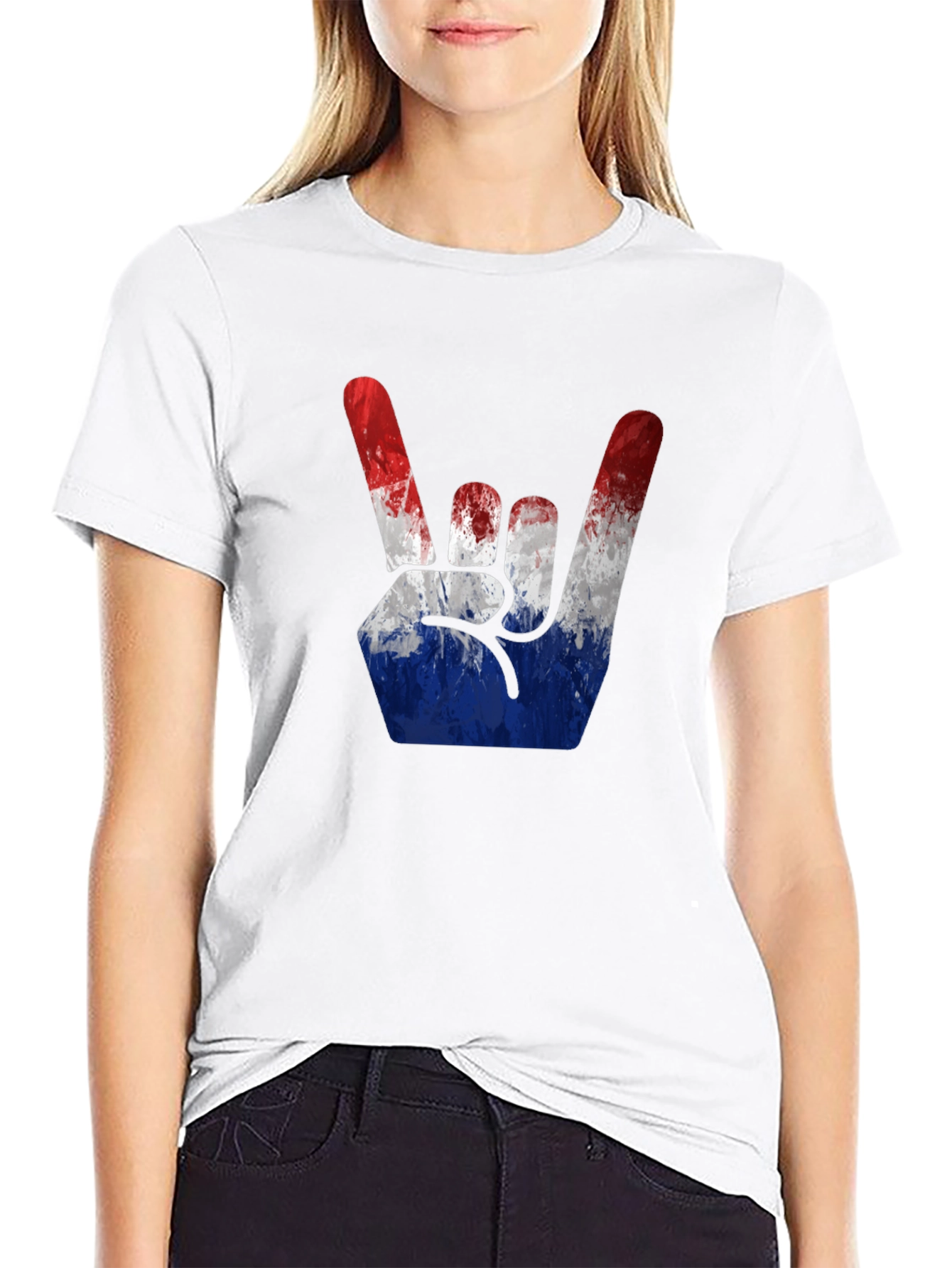 Rock On American Flag T-Shirt
