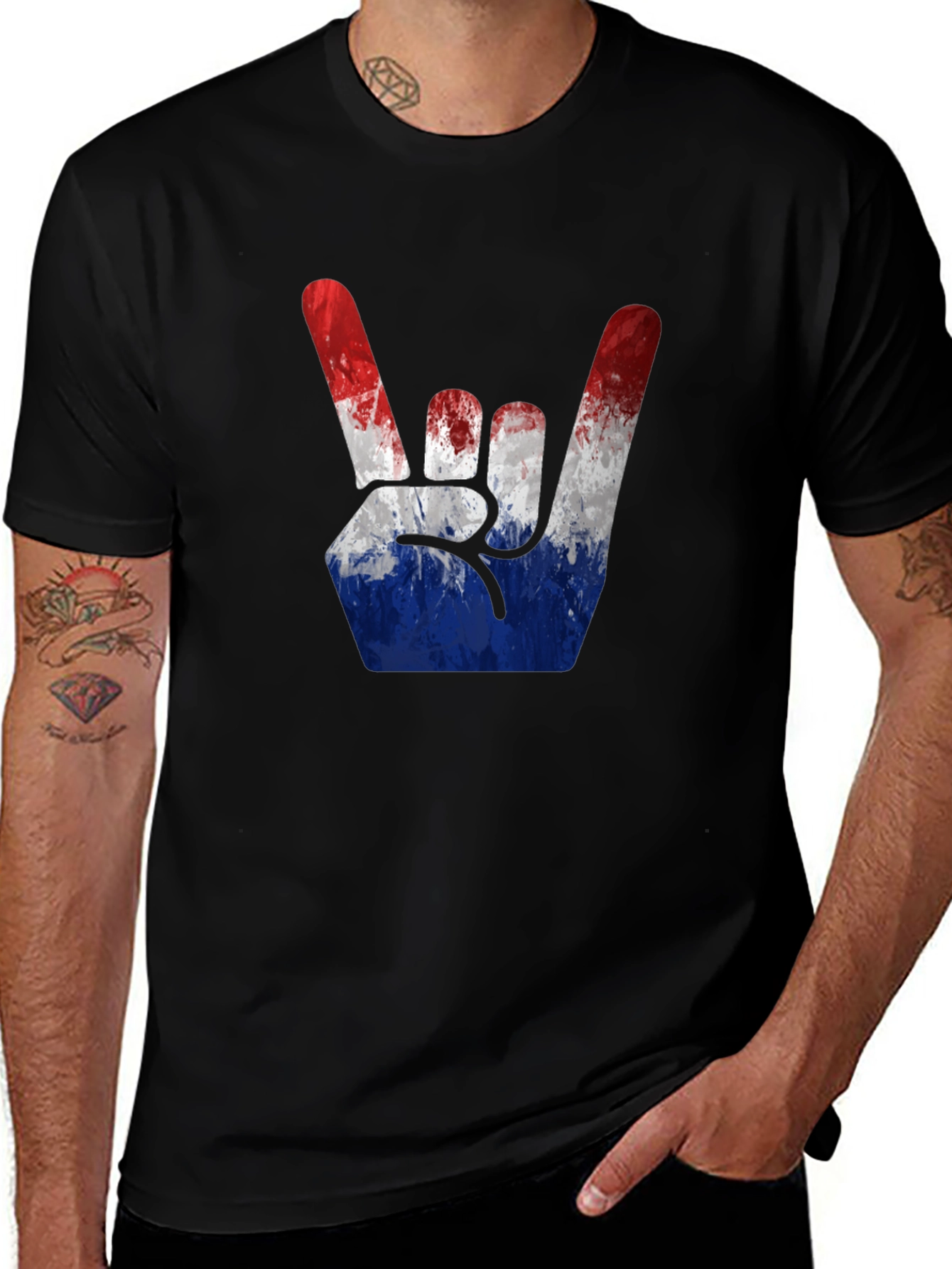 Rock On American Flag T-Shirt