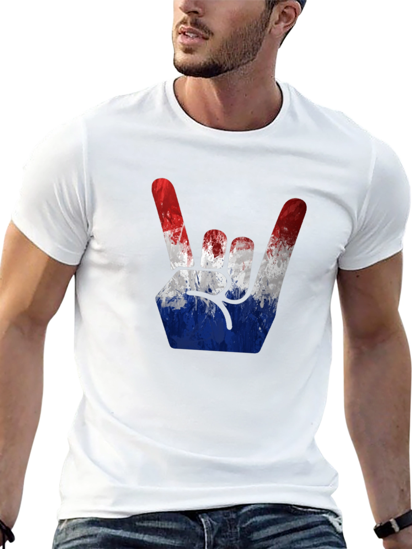 Rock On American Flag T-Shirt