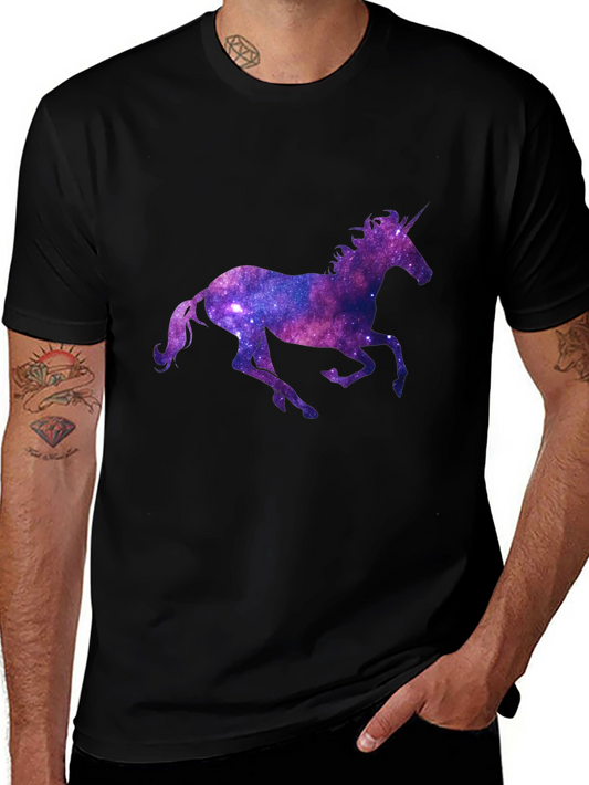 Galaxy Unicorn Black T-Shirt