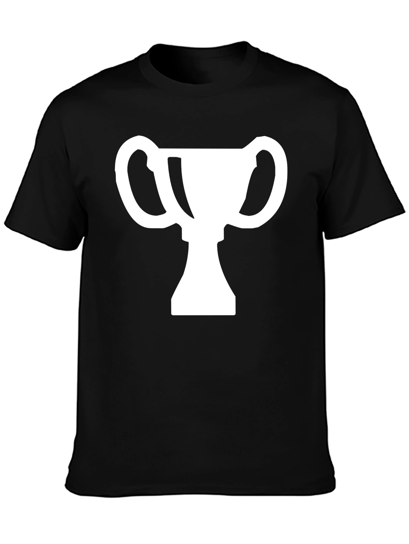 Trophy Graphic Tee - Black Cotton T-Shirt