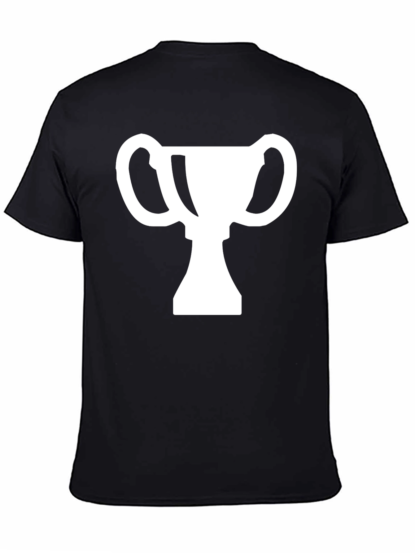 Trophy Graphic Tee - Black Cotton T-Shirt