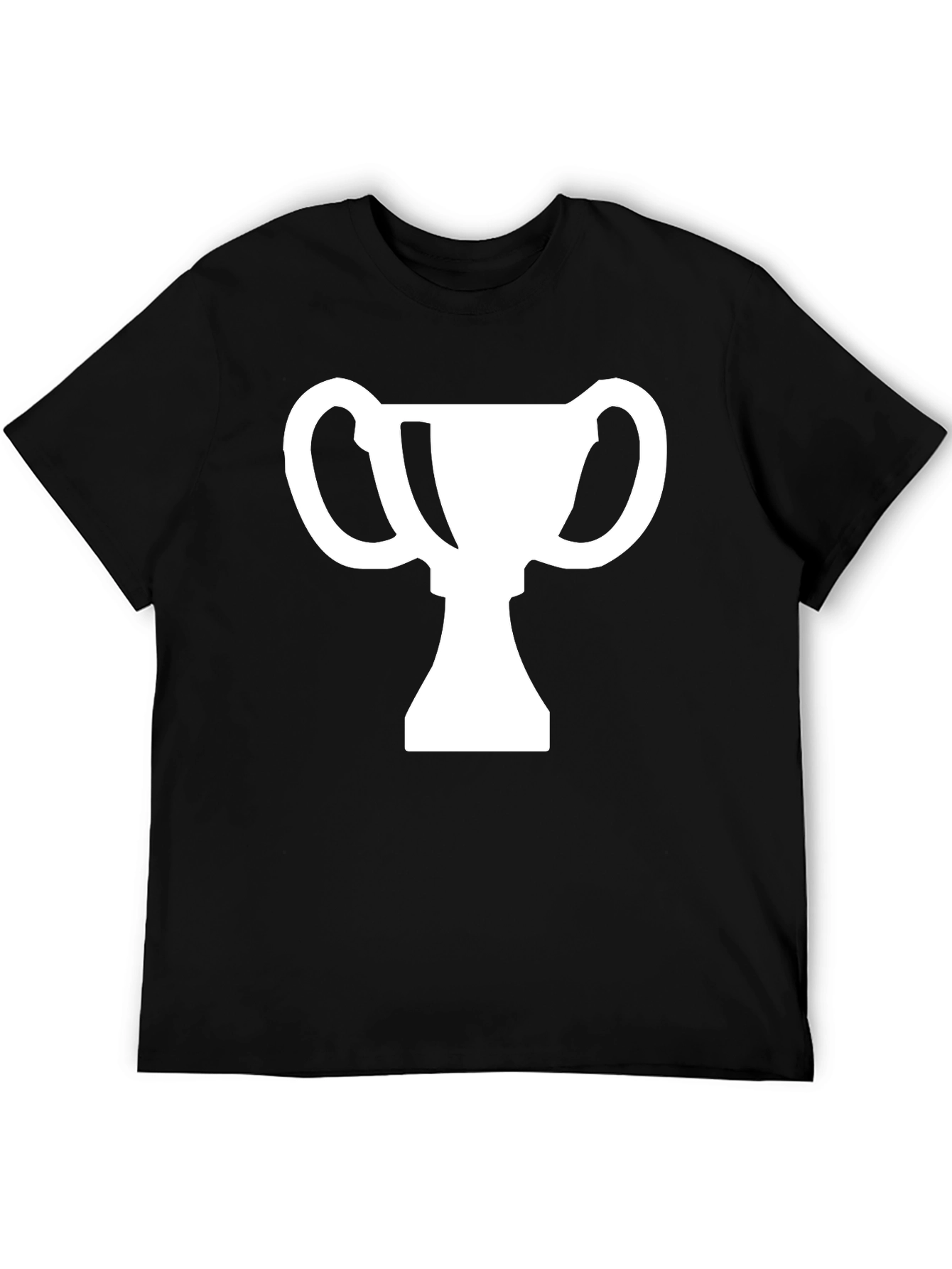 Trophy Graphic Tee - Black Cotton T-Shirt