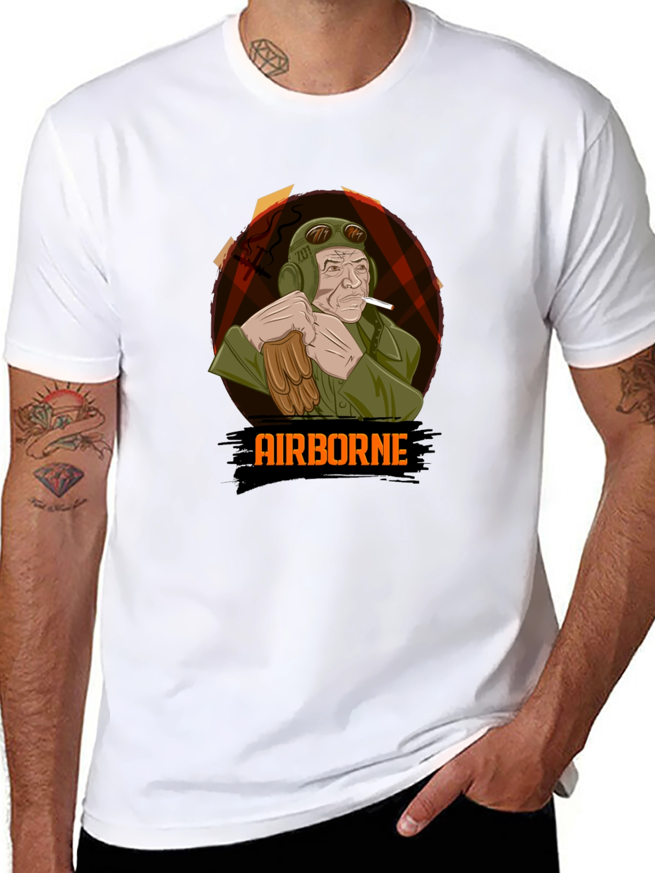 Airborne Pilot Graphic T-Shirt