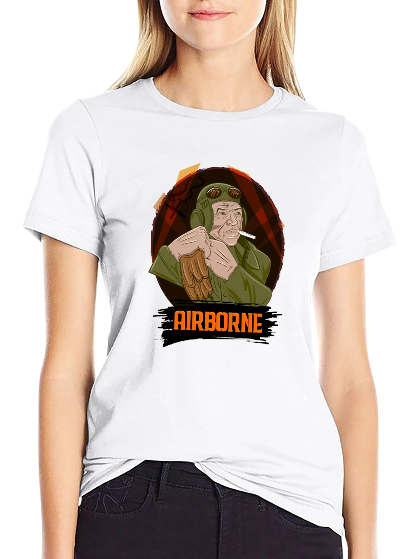 Airborne Pilot Graphic T-Shirt
