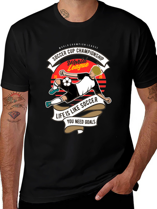 Soccer Cup Champion T-Shirt - Life is Like Soccer