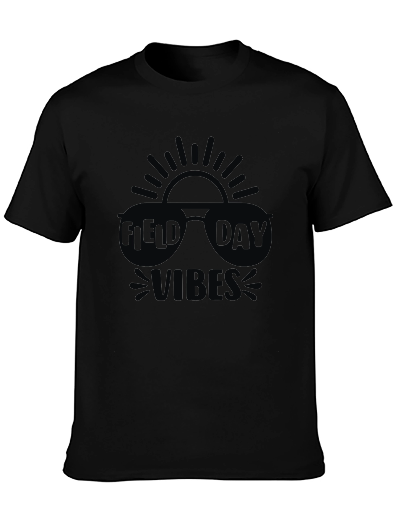 Field Day Vibes Black T-Shirt