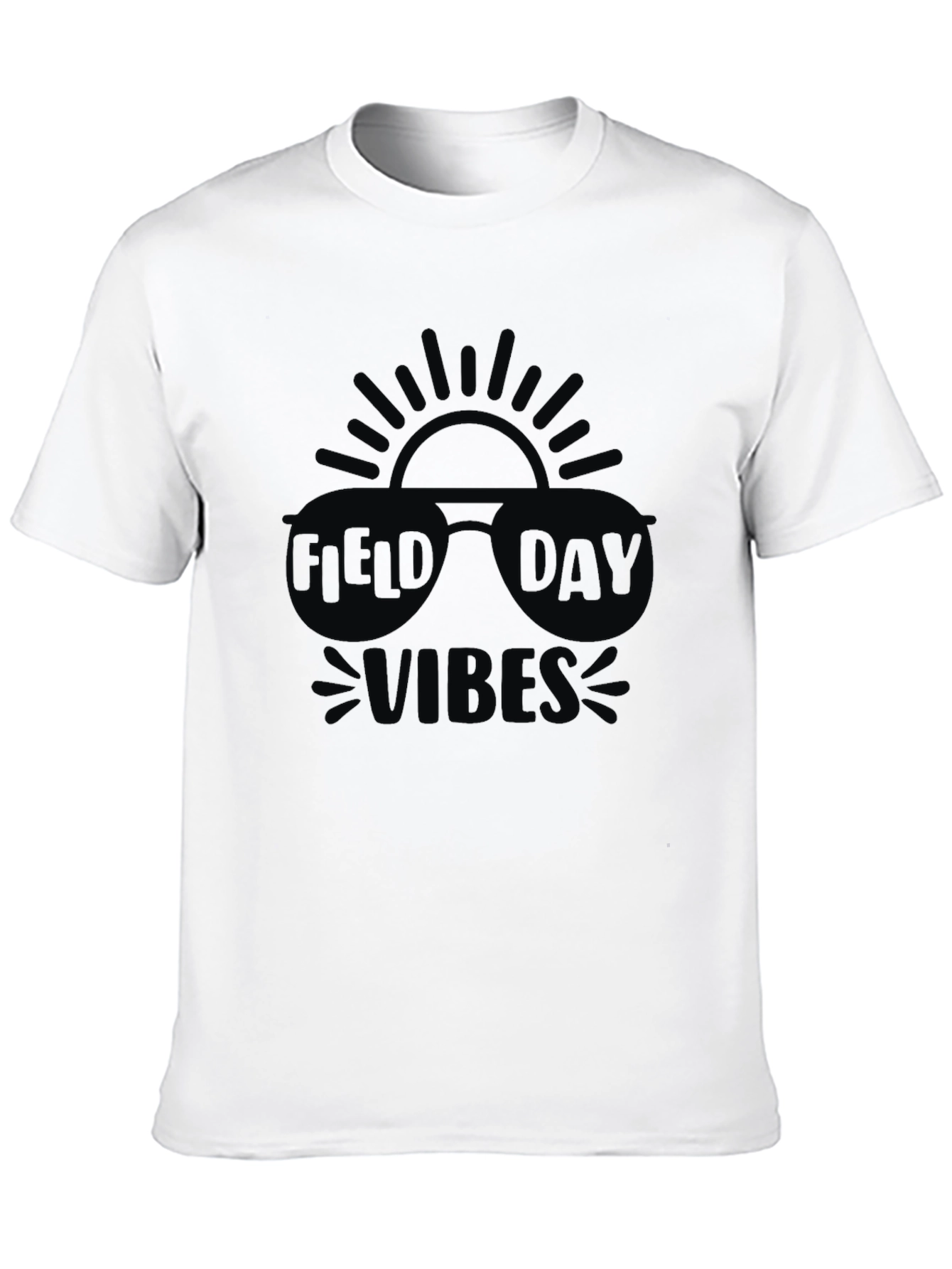 Field Day Vibes Black T-Shirt