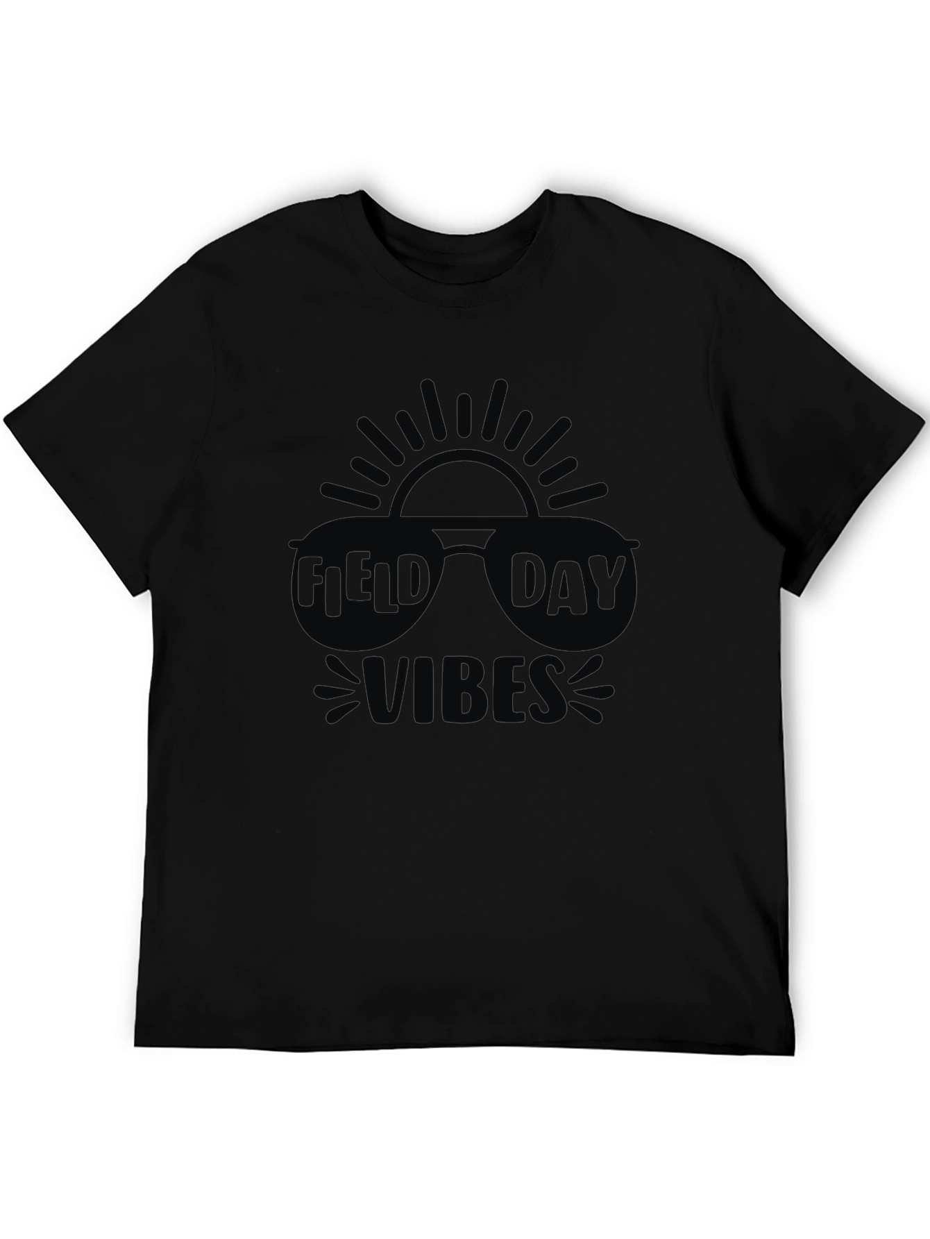Field Day Vibes Black T-Shirt
