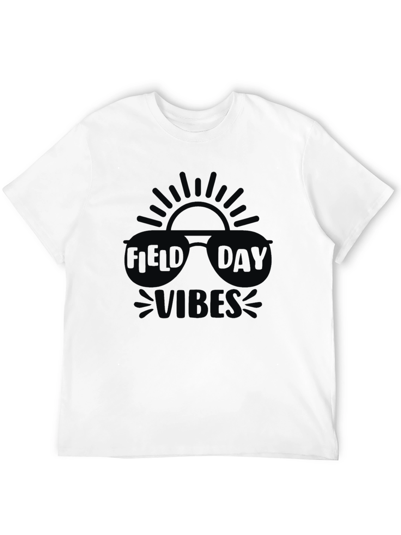 Field Day Vibes Black T-Shirt
