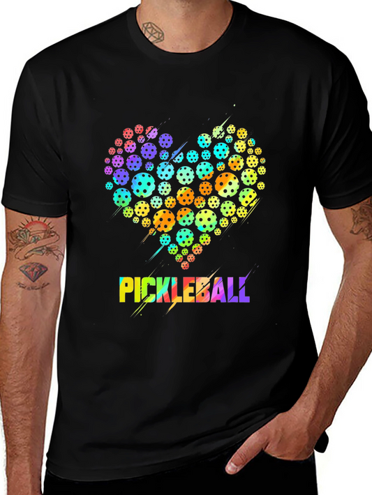 Pickleball Heart Graphic T-Shirt