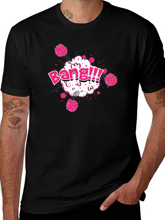 Bang! Graphic Print Crewneck T-Shirt