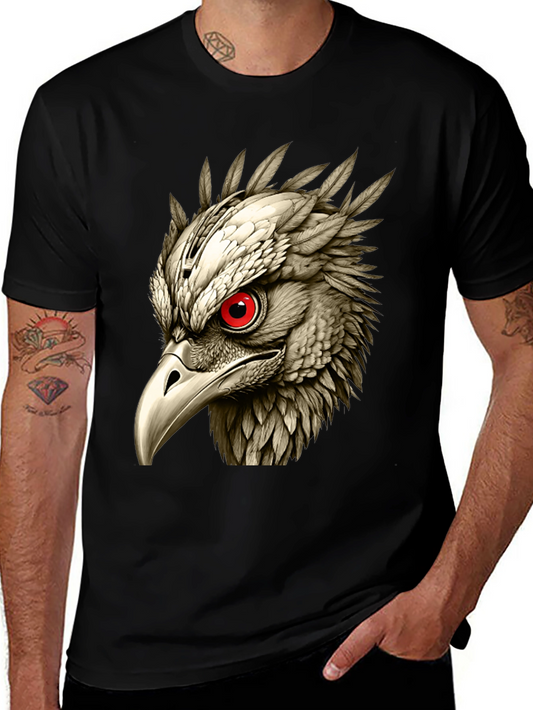 Eagle Head Graphic Black T-Shirt