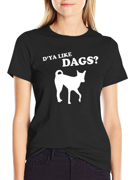 Dya Like Dags? Black Graphic Tee