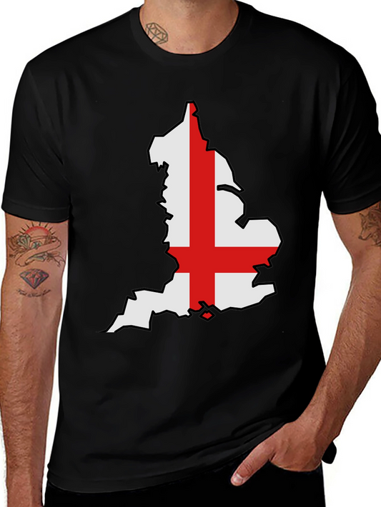 England Map Flag Graphic T-Shirt