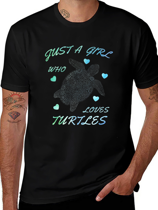 Just A Girl Who Loves Turtles Graphic Tee