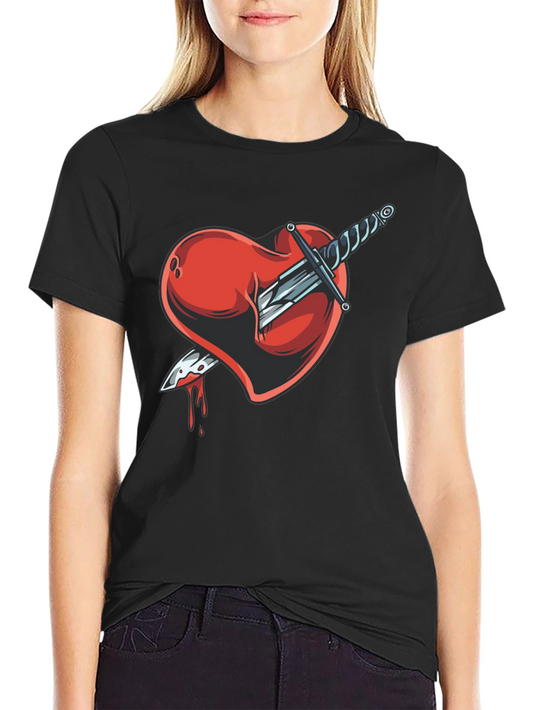 Heart & Dagger Black T-Shirt