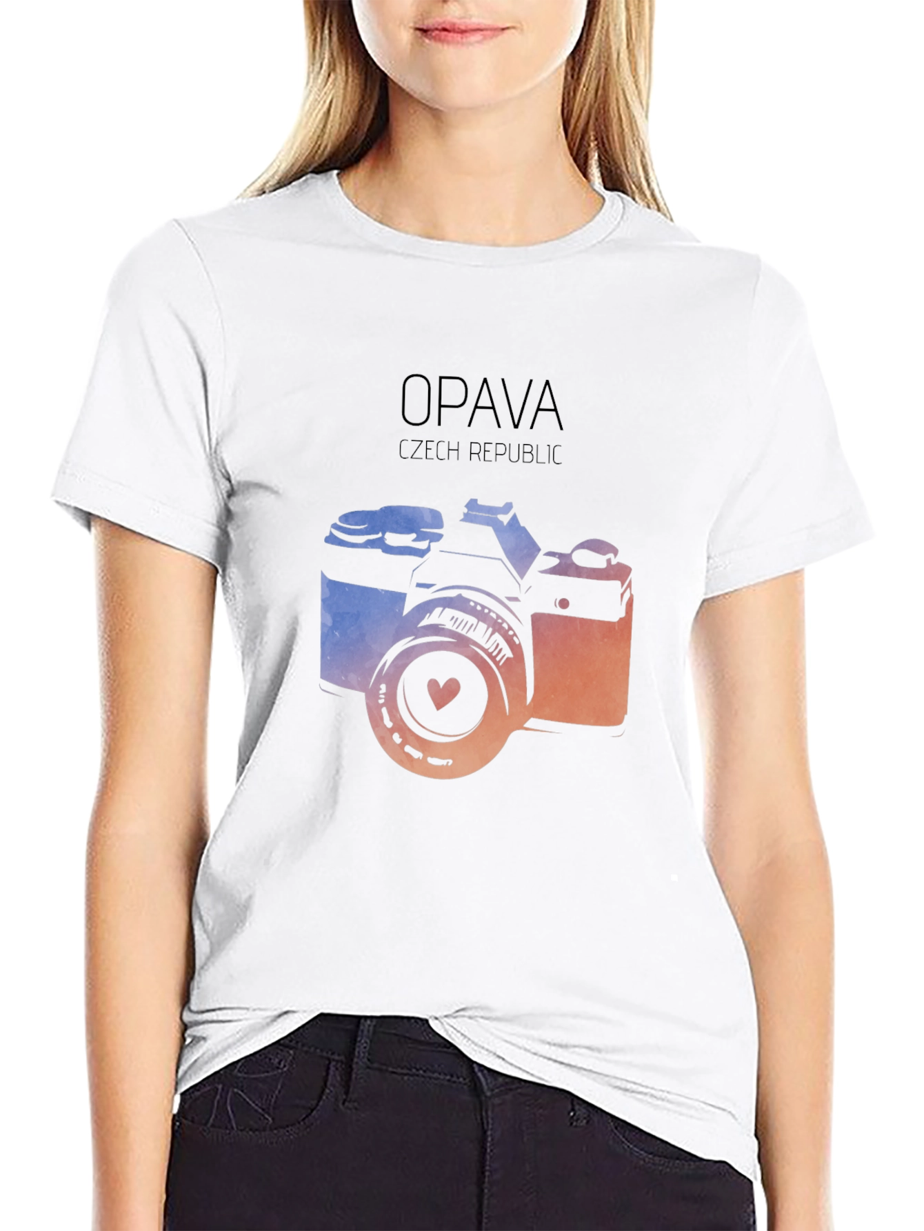Opava Czech Republic Camera Graphic T-Shirt