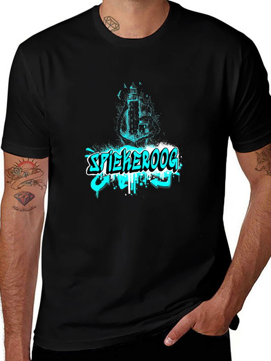 Spiekeroog Lighthouse Graphic Black Tee