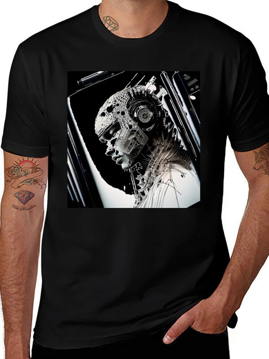 Cyberpunk Graphic Black T-Shirt