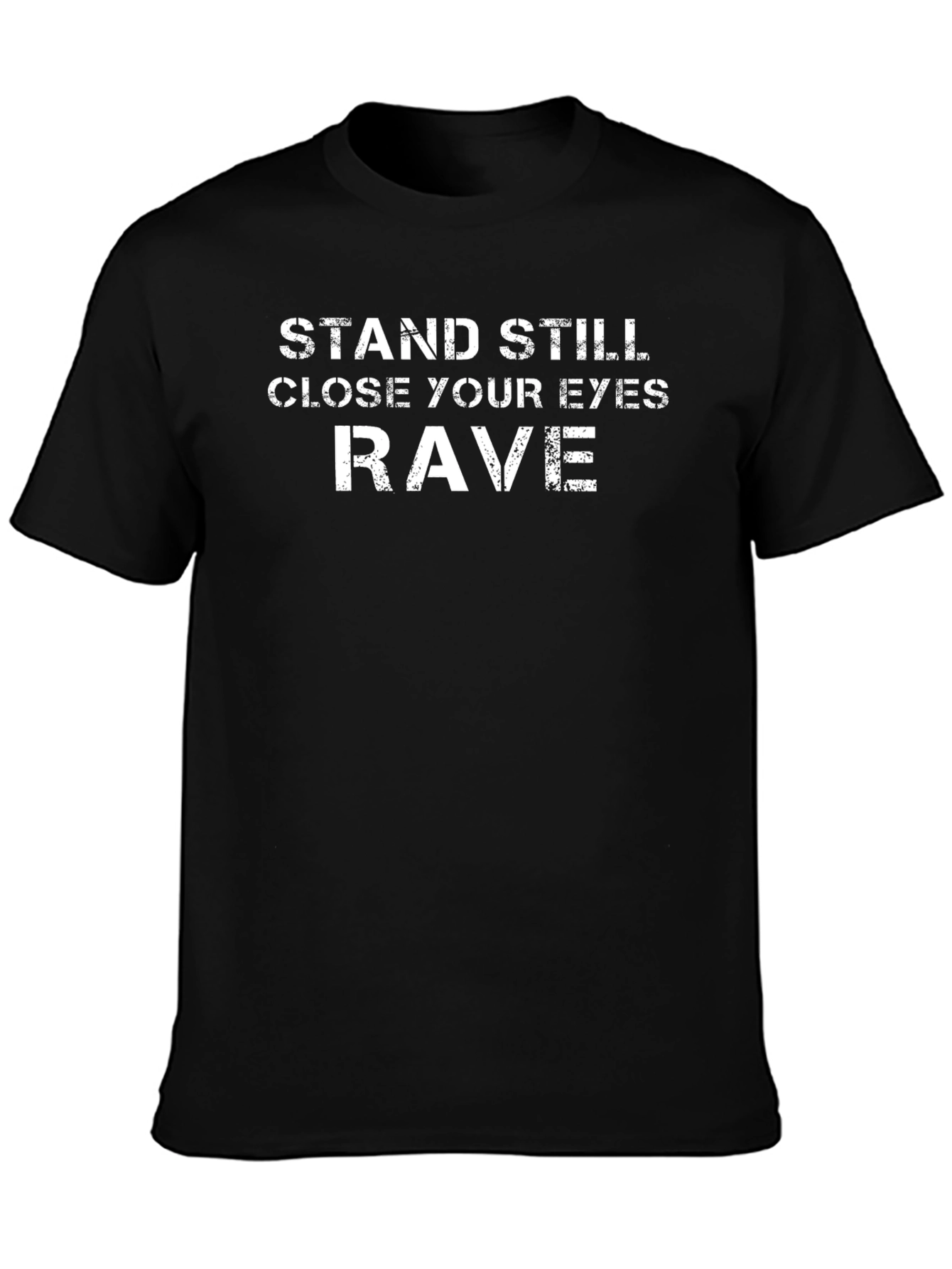 Stand Still Rave Graphic T-Shirt - Black