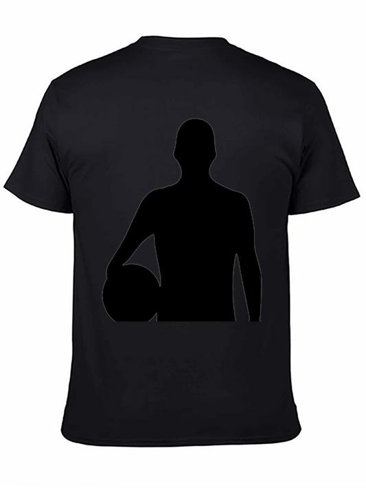 Basketball Silhouette Graphic Tee - Classic Black T-Shirt