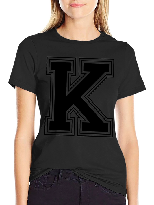 Bold Black Letter K T-Shirt