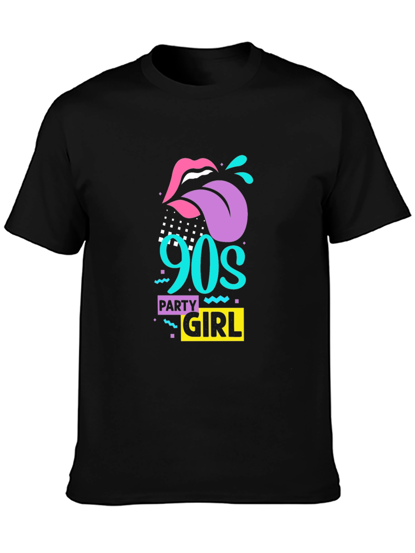 90s Party Girl Graphic Tee - Retro Style