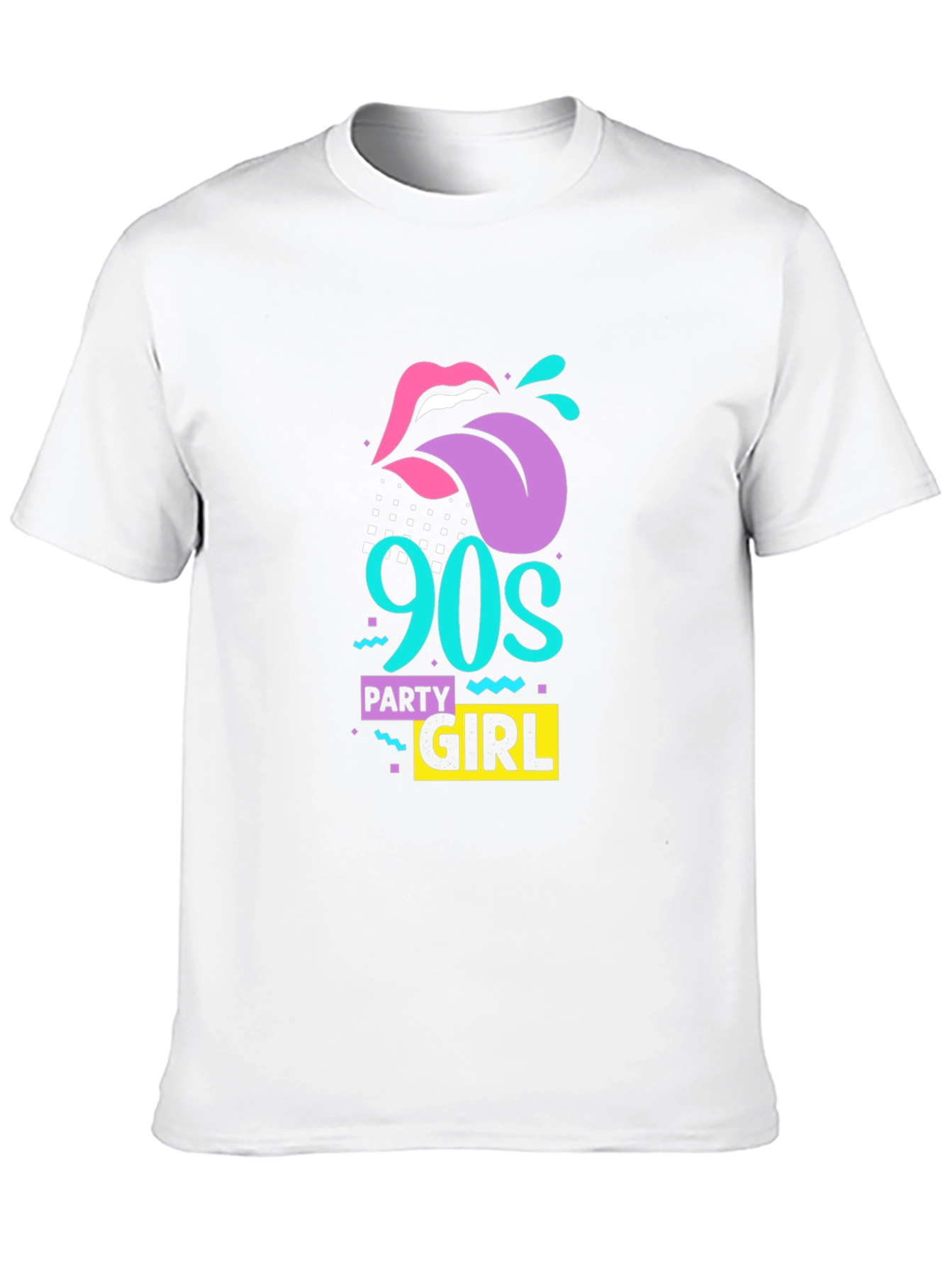 90s Party Girl Graphic Tee - Retro Style