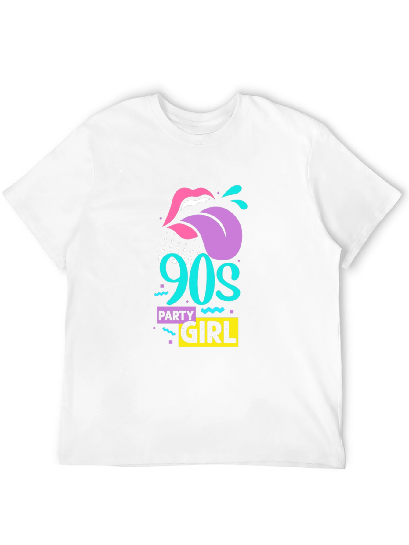 90s Party Girl Graphic Tee - Retro Style