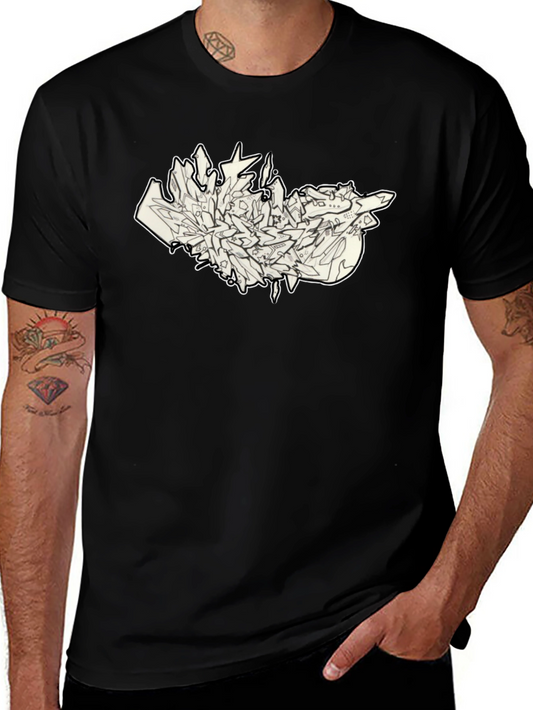 Abstract Art Black T-Shirt
