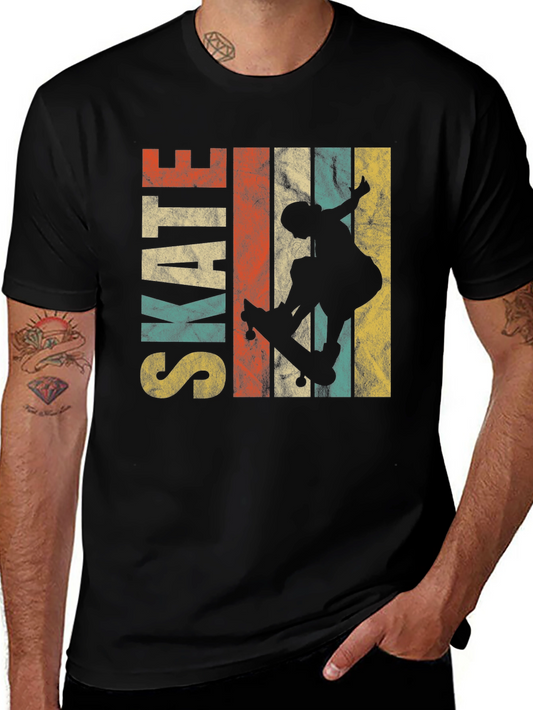 Retro Skate T-Shirt - Vintage Skateboarder Tee