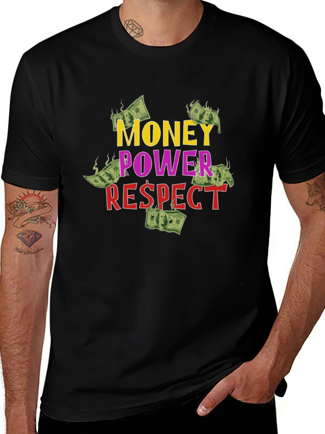 Money Power Respect Graphic T-Shirt
