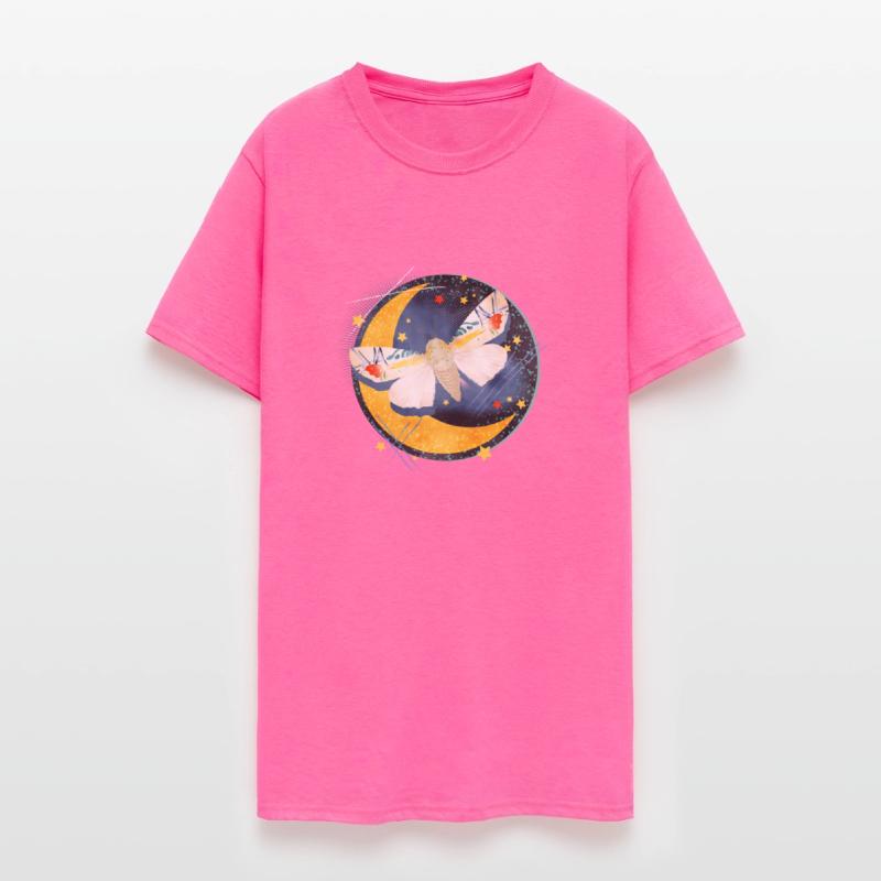 rare exotic moth in the moonlight