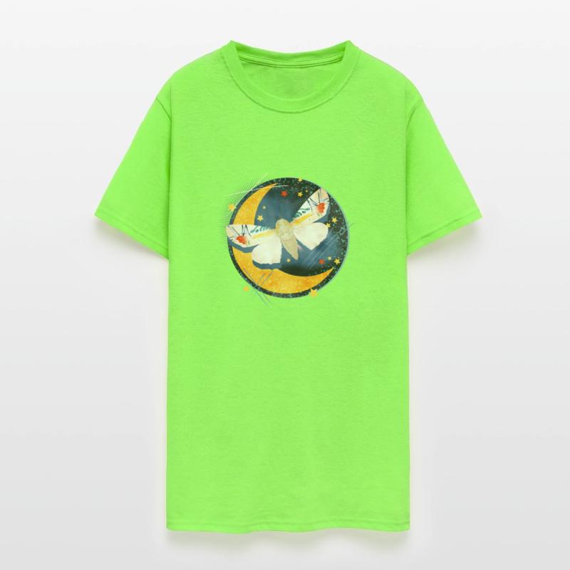 rare exotic moth in the moonlight