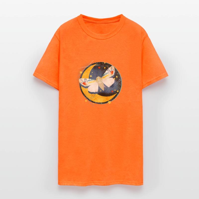 rare exotic moth in the moonlight